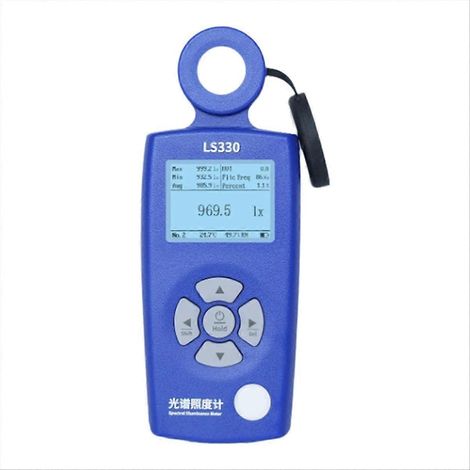LS330 Luxmeter, digitales Luxmeter, misst Farbtemperatur (CCT), UV-Index (UVI), Lichtstärke (Ra), Flimmerfrequenz (FC) und Helligkeitsindex (Lx). (1/5)