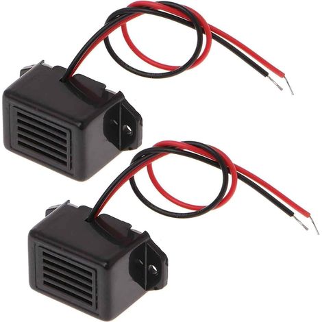 2 Stück DC 12V Elektronischer Summer, Mini Alarm Buzzer mit Konstantton, Vielseitiger Signalgeber für Sicherheits und Warnsysteme (1/5)