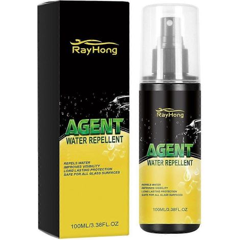 1 pièceSpray hydrofuge 100 ml, agent anti-pluie pour pare-brise et rétroviseurs de voiture, améliore la visibilité (1/5)
