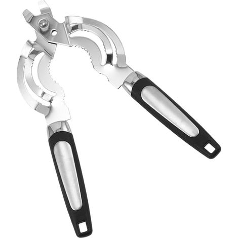Kichvoe Ouvre boîte Acier Inoxydable Multifonctionnel avec Ouvre (1/5)