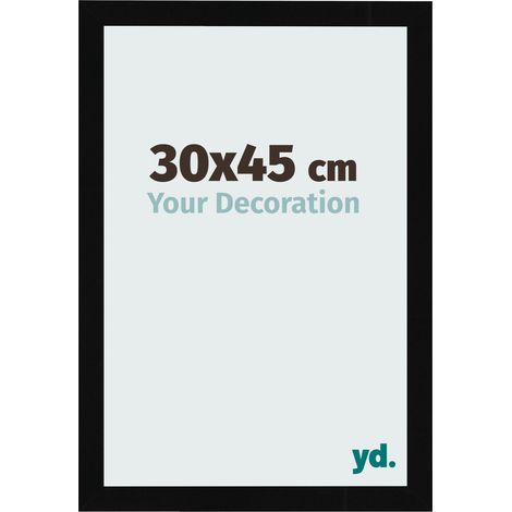 yd. - Cadre photo 30x45 - Noir Brillant - MDF - Bologna (1/5)
