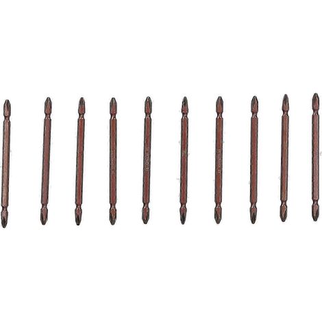 Embouts de tournevis cruciformes PH2 à double extrémité, tige hexagonale, ensemble d'accessoires 5 mm (100 mm) (1/5)