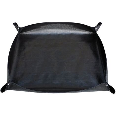 Tapis de rempotage pour plantes - 100 x 100 cm - Carré - Portable - Plateau de rempotage - Pliable - Bâche de rempotage étanche - Noir