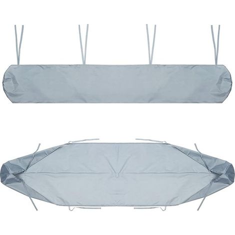Sac de protection pour auvent, housse anti-poussière de 2 mètres, housse de rangement grise pour auvent, housse de protection hivernale imperméable (1/5)