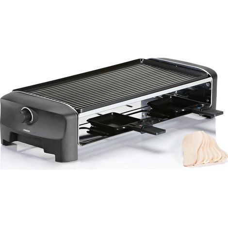 Raclette Grill Plancha 8 personnes 1300 W Noir