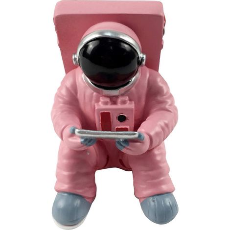 für kreative Astronauten-Handyhalterung, Tablet-Smartphone-Halterung, Weltraumfahrer-Handyhalter aus Kunstharz, Schreibtischornament, universell für