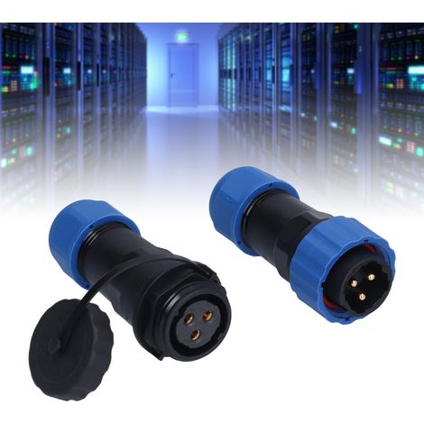 SP20 Connecteur mâle/femelle étanche IP68 pour aviation, multiconducteur à souder, 380 V, 3 conducteurs (1/5)
