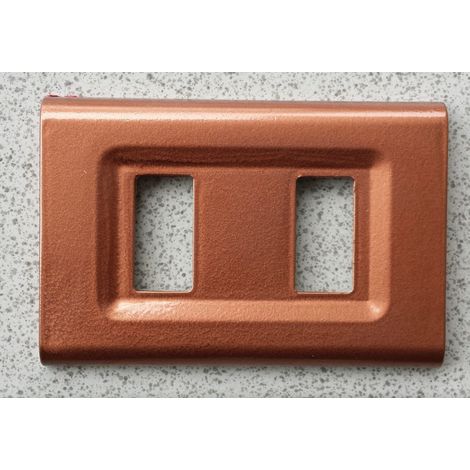 TrAdE Shop Traesio - Placchette Placche In Abs Serie Magic Elite Bticino Compatibili Color Copriprese - Rame -4 fori -