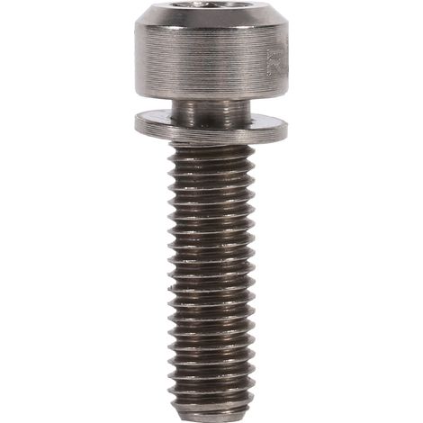 6 Vis à Potence Vélo de Montagne M5 x 18mm en Titane avec Rondelles - Kit de 6 Pièces (1/3)