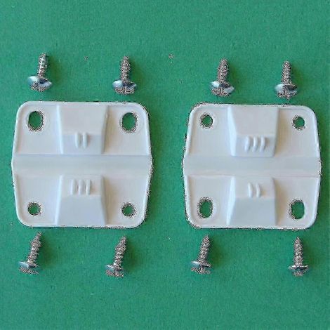 Ensemble de charnières pour glacière Coleman - 2 charnières de rechange en plastique avec 8 vis (5283-1141) P20250110112 (1/3)