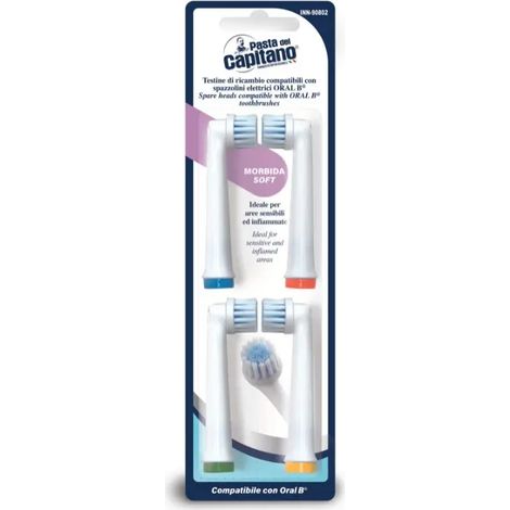 Set de 4 cabezales de repuesto para cepillo eléctrico Oral-B® para áreas sensibles (1/2)