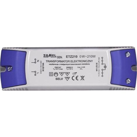 Zamel ETZ210 LDX100040 transformateur électronique blanc dimmable