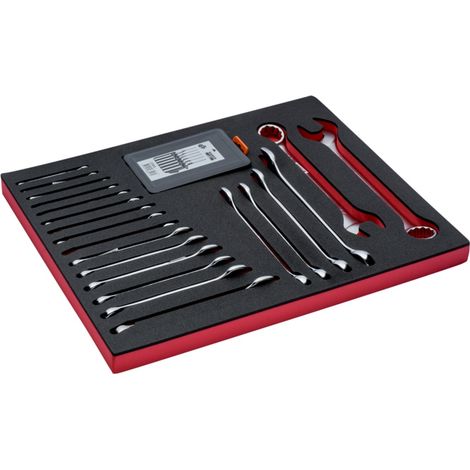 Bahco Fit&Go 3/3 Schaumstoffeinlage Satz Schraubenschlüssel und Splintentreiber - 27-tlg. (1/3)