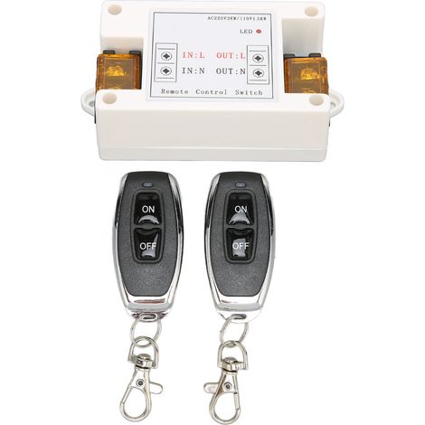 Interrupteur sans fil multifonction 433 MHz avec relais pour portières électriques, éclairage LED de voiture, AC85-260V