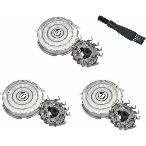 HQ9 Tête de Rasoir Électrique de Remplacement Compatible avec Phili-ps Norelco Speed-XL HQ9020 HQ9070 HQ9080 HQ9090 HQ9161 HQ9190 HQ9199 PT920 Lame de Rasoir (3 pièces) (1/4)