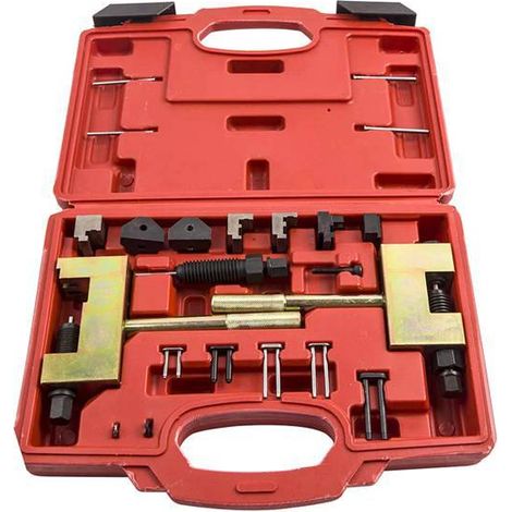Tool kit for dismantling and fitting the timing chain of Mercedes-Benz M271, M272, M273 and M274 engines. (1/5)