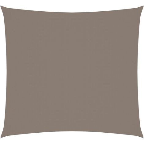 Voile de parasol Tissu Oxford carré 2x2 m Taupe (1/5)