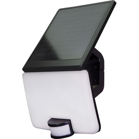 Tibelec – Projecteur à détecteur de mouvement solaire LED 11W – 1400 lumens – IP54 – 4000K – Panneau amovible – 3 positions On/Off/Auto (1/5)