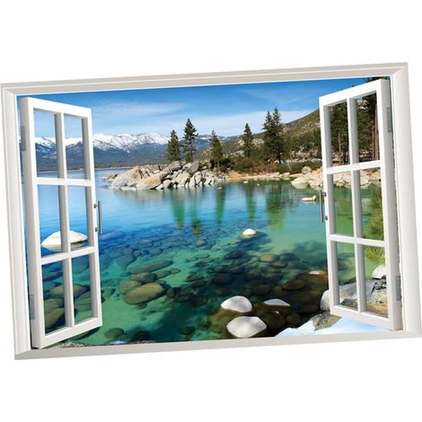 Muraux 3d Pour Fentre Dcoratifs Paysage Amovibles 57 x 90 Cm (1/5)