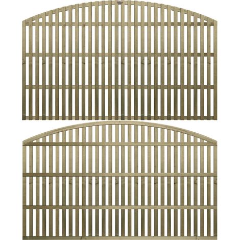 Premier 6ft x 3ft Florence Vertical Slatted Arch Trellis Panel
