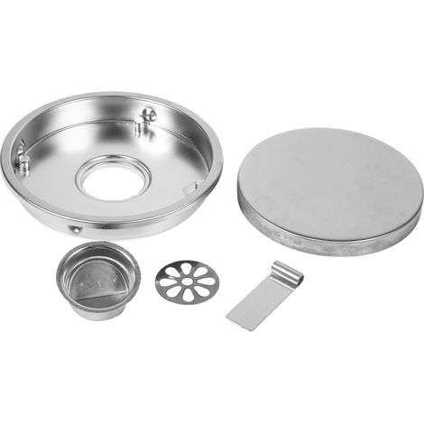 Drainer Sols - Acier Inoxydable 11 cm - Anti-Odeur - Couverture Encastrable Carrelage - Pour Salle De Bains Cuisine Garage Sous-Sol - 1 Pièce (1/5)