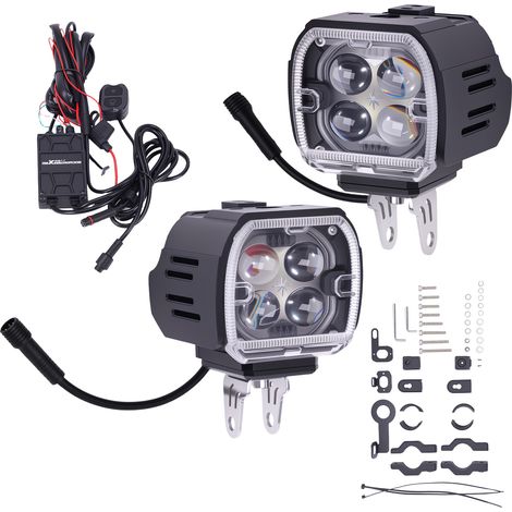 120W LED Lights for Motorcycle ATV UTV SUV Pickup Off-Road IP67 Waterproof (1/5)