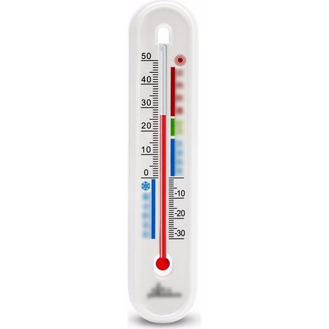 Thermometre - Extérieur Intérieur - Murale Aimantée - Lecture Facile - Plage -20 À 50 °C - Pour Jardin Serre Terrasse Cuisine Réfrigérateur - 1 Pièce (1/5)