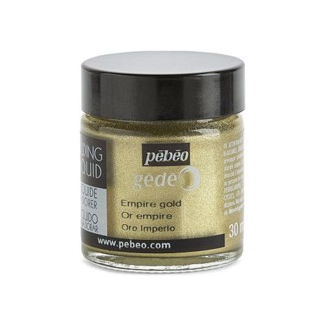 Liquide à dorer - Or empire - Tous supports - Pébéo - Gédéo - Flacon 30 ml
