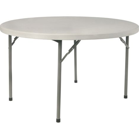 garbar ROSSINI Mesa Redonda Plegable Interior, Exterior Ø122 Gris