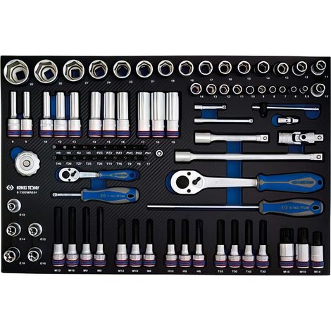 KING TONY - Module Mousse + PP 1/2 et 1/4" 92 pièces (1/5)