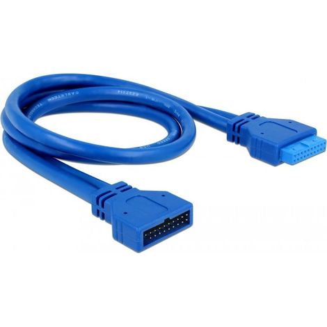 82943 Rallonge Cable USB 3.0 interne (19 broches) 45cm (Noir) (1/2)