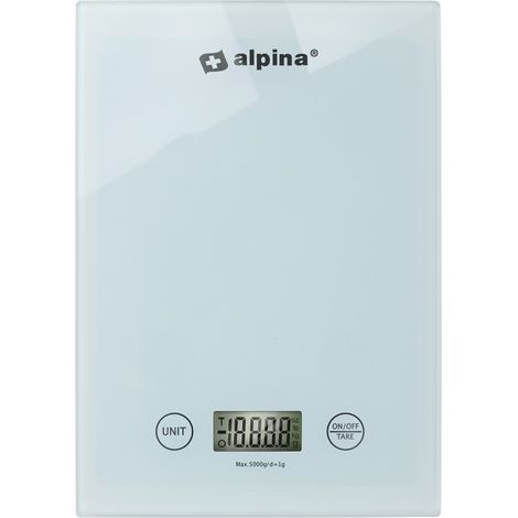 alpina Balance de cuisine numérique Bleu H1.8xl15.5xL22cm (1/3)