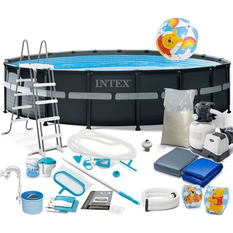 Piscina de jardín con estructura 549 x 132 cm 21 en 1 INTEX 26330 (1/5)