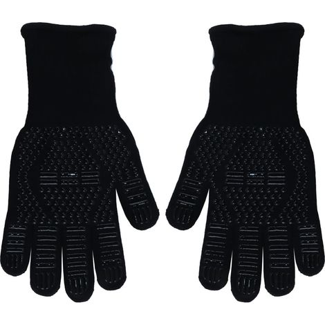 Gants de Barbecue résistants à la Chaleur pour la Cuisine, Le Barbecue en Plein air, Noir (1/5)
