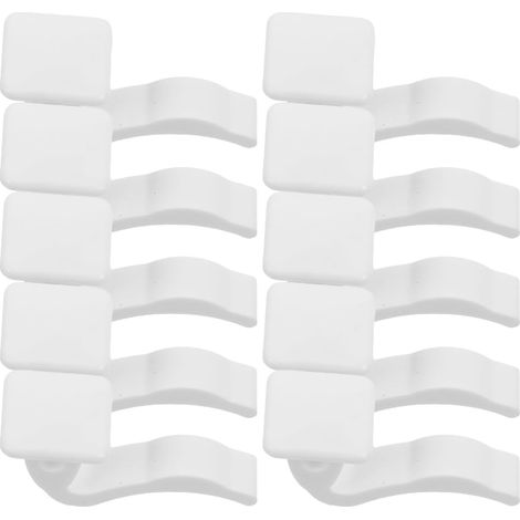 10 Clips Radiateur Cintre Radiateur Fixation Pour Clip Grille Kit Fixation Pour Installation Facile Maison Bureau Hôtel (1/5)