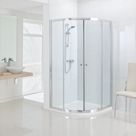 Offset Quadrant Shower Enclosure Cubicle 1200mm x 800mm Chrome Lakes Alterna
