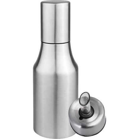 Bouteille d'huile en acier Inoxydable Huile & VinaiQIEDOVIEY Donneur d'Huile Étanche burette d'huile, de Liquide Zutatenspender Bouteille étanche à la Poussière(500 ml) (1/4)