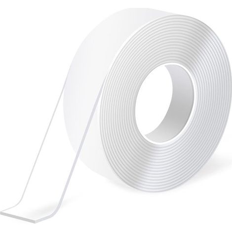 Nastro adesivo biadesivo super resistente, nastro biadesivo nano di alta qualità, multifunzionale, rimovibile senza residui, riutilizzabile, per incollaggio (1/5)
