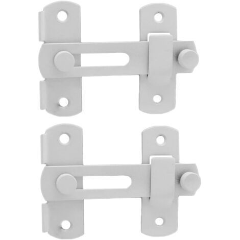 Loquet de porte en acier inoxydable – Verrou de sécurité pour portes coulissantes – Base renforcée pour une durabilité accrue – Pour chambres et garages (1/5)
