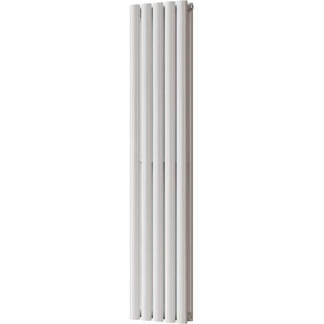 Omeara - White Vertical Radiator H1400mm x W290mm Double Panel