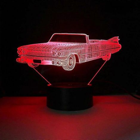 Lampe de nuit Nighdn pour voiture, idéale pour la chambre d'enfant, décoration de table de chevet, veilleuse à 7 couleurs changeantes, cadeau de Noël pour les enfants et les garçons.