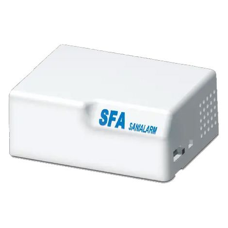 Alarme sonore SANIALARM pour sanibroyeur SFA – Détecteur d'inondation – Fonctionne avec 2 piles 1,5V – Niveau sonore 50 dB(A)