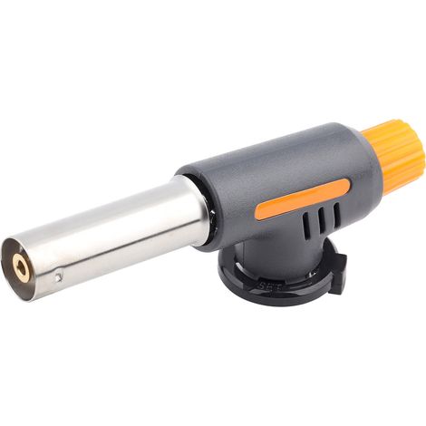 Mini chalumeau à gaz à flamme réglable, pistolet chalumeau pour soudure, camping et cuisson, brûleur électronique portable (1/5)