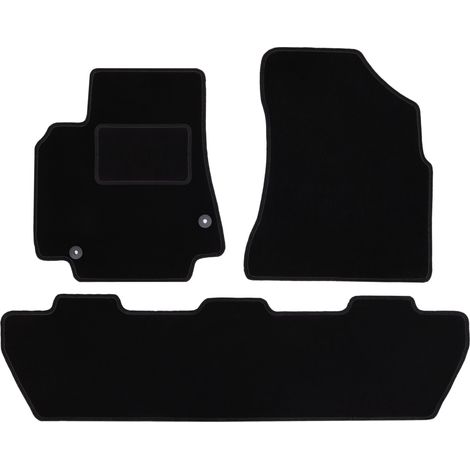 Schwarze Veloursmatten für: Citroen Berlingo II Kombivan, Multispace, 5-Sitzer (2008-2018) (1/5)