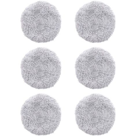 6-teiliges Set waschbarer Ersatz-Wischmopptücher für den Fensterputzroboter HOBOT 168/188, Mikrofaser-Wischmopppads, wiederverwendbares Zubehör, Modell: Grau, 6-teilig, von DEBUN
