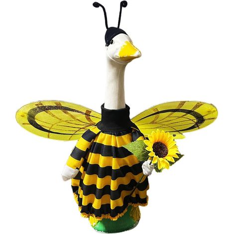 Costume d'oie de porche avec aile pour jardin, cour, terrasse, décoration d'oies (1/5)
