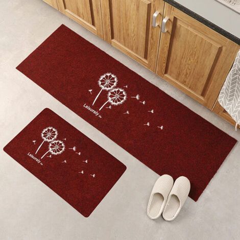 Tapis de Cuisine Antidérapant Tapis de Bain Absorbant Tapis pour Devant Evier Chambre Salon Salle de Bain （4060cm+12040cm） (1/5)