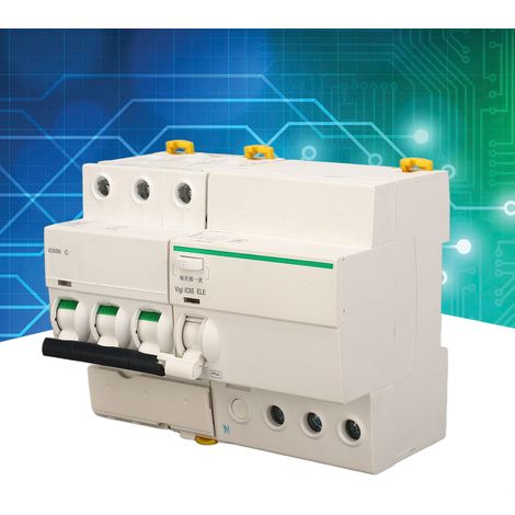Disjoncteur AC400V IC65N avec protection contre les fuites de courant triphasées + neutre 25A (1/5)