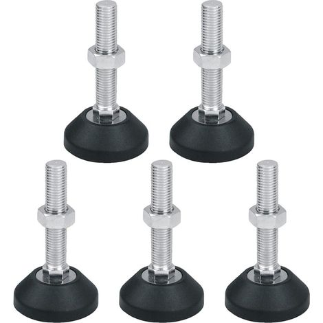 5 pieds réglables pieds réglables filetés pied niveleur m12x50 d60 (1/5)