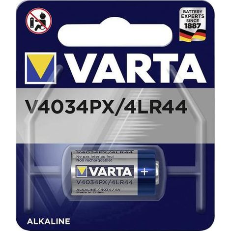 V4034PX BATTERIA SPECIAL 476 A ALCALIN/MANG 6V 170MAH VARTA (1/10)